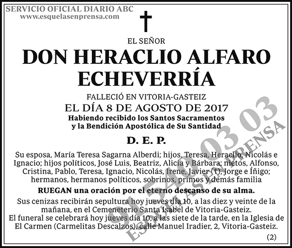 Heraclio Alfaro Echeverría